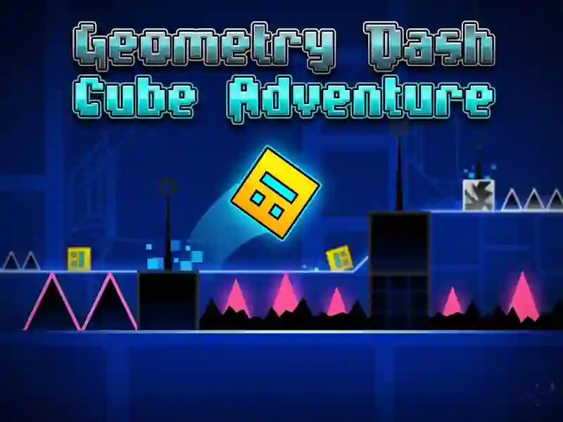 Xogo Geometry Dash Cube Aventura en liña