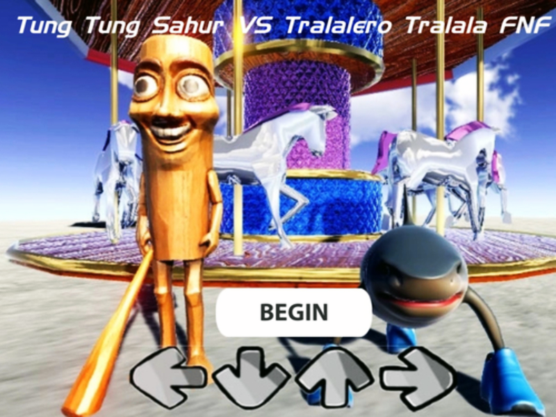 Xogo Tung Tung Sahur vs Tralalero Tralala FNF en liña
