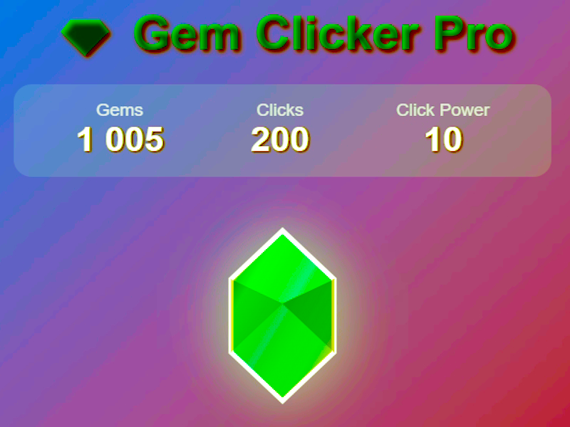 Xogo Gem Clicker Pro en liña