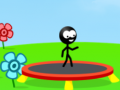 Xogo Stickman trampolín en liña