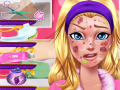Xogo Problema de cara de Barbie heroína en liña