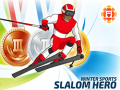 Xogo Esports de inverno: Héroe do Slalom en liña