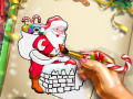 Xogo Pintura de Nadal de Papá Noel en liña