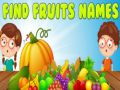 Xogo Atopa os Nomes das Froitas en liña