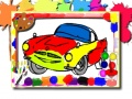 Xogo Libro de colorear coches de carreira en liña