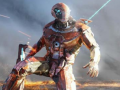 Xogo Super Crime Acero Guerra Héroe Robot Mecánico Voando de Ferro en liña