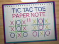 Xogo Tic Tac Toe Nota de Papel 2 en liña