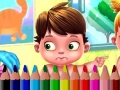 Xogo Volta á Escola: Libro de Colorear para Bebés en liña