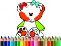 Xogo Volta á Escola: Pintar o oso doce en liña