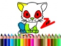 Xogo Volta á escola: Pintura de gato en liña