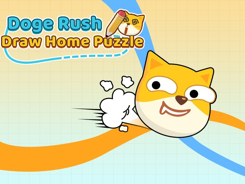 Xogo Doge Rush Draw Puzzle Home en liña