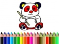 Xogo Volta ao Colexio: Pintura do Panda en liña