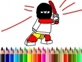 Xogo De volta á escola: Libro de colorear heroes en liña