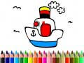Xogo Volta á escola: Pintura de bote en liña