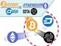 Xogo Bitcoin contra Ethereum en liña