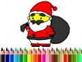 Xogo Volta á Escola: Pintura de Papá Noel en liña