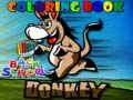 Xogo De volta á escola: Libro de colorear 'Burro' en liña