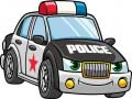Xogo Coches de policía de debuxos animados en liña