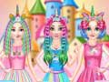 Xogo Salón de Peiteado das Princesas Unicornio Arcoíris en liña