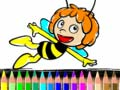 Xogo Devolta á escola: Libro de colorear Maja a Abeille en liña