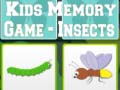 Xogo Xogo de Memoria Infantil - Insectos en liña