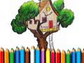 Xogo Libro de debuxos Casa na árbore en liña