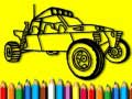 Xogo Volta á escola: Libro de colorear coches de rally en liña