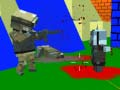 Xogo Guerra de armas de zombi en bloques en liña