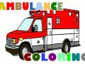 Xogo Páxinas para pintar camións de ambulancia en liña