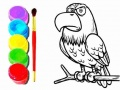 Xogo Libro de Coloreado Águila en liña
