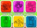 Xogo Coloración fácil para nenos Minecraft en liña