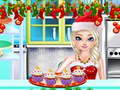Xogo Irmá de Príncipe Facer Cupcakes de Nadal en liña