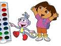 Xogo Dora A Exploradora Libro de Colorear en liña