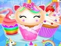 Xogo Diseño de Cociña de Cupcakes de Unicornio e Sereia en liña