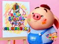 Xogo Volta á escola: libro de colorear porquiño en liña