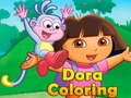 Xogo Dora de Colorear en liña