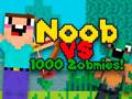 Xogo Noob contra 1000 zombis en liña