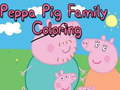 Xogo Colorir a Familia de Peppa Pig en liña
