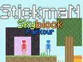 Xogo Parkour Stickman Skyblock en liña