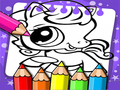Xogo Libro de colorear Littlest Pet Shop en liña