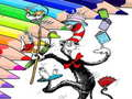 Xogo Libro de colorear para o Gato no Chapéu en liña