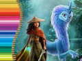 Xogo Libro de colorear para Raya e o Último Dragón en liña