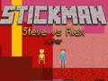 Xogo Stickman Steve contra Alex Nether en liña