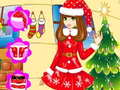 Xogo Vestir a nena de Nadal en liña