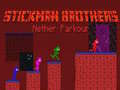 Xogo Irmáns Stickman Parkour do Nether en liña
