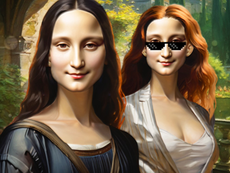 Xogo Experimentos de moda Mona Lisa en liña