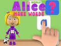 Xogo Mundo de Alice: Crea Palabras en liña
