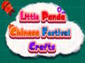 Xogo Panda Pequeño Artesanía de Festivais Chineses en liña