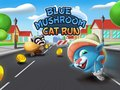 Xogo Correr do gato cogomelo azul en liña