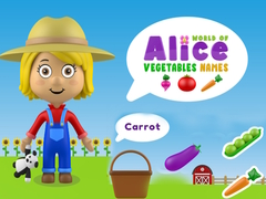 Xogo Mundo dos Nomes de Hortalizas de Alice en liña